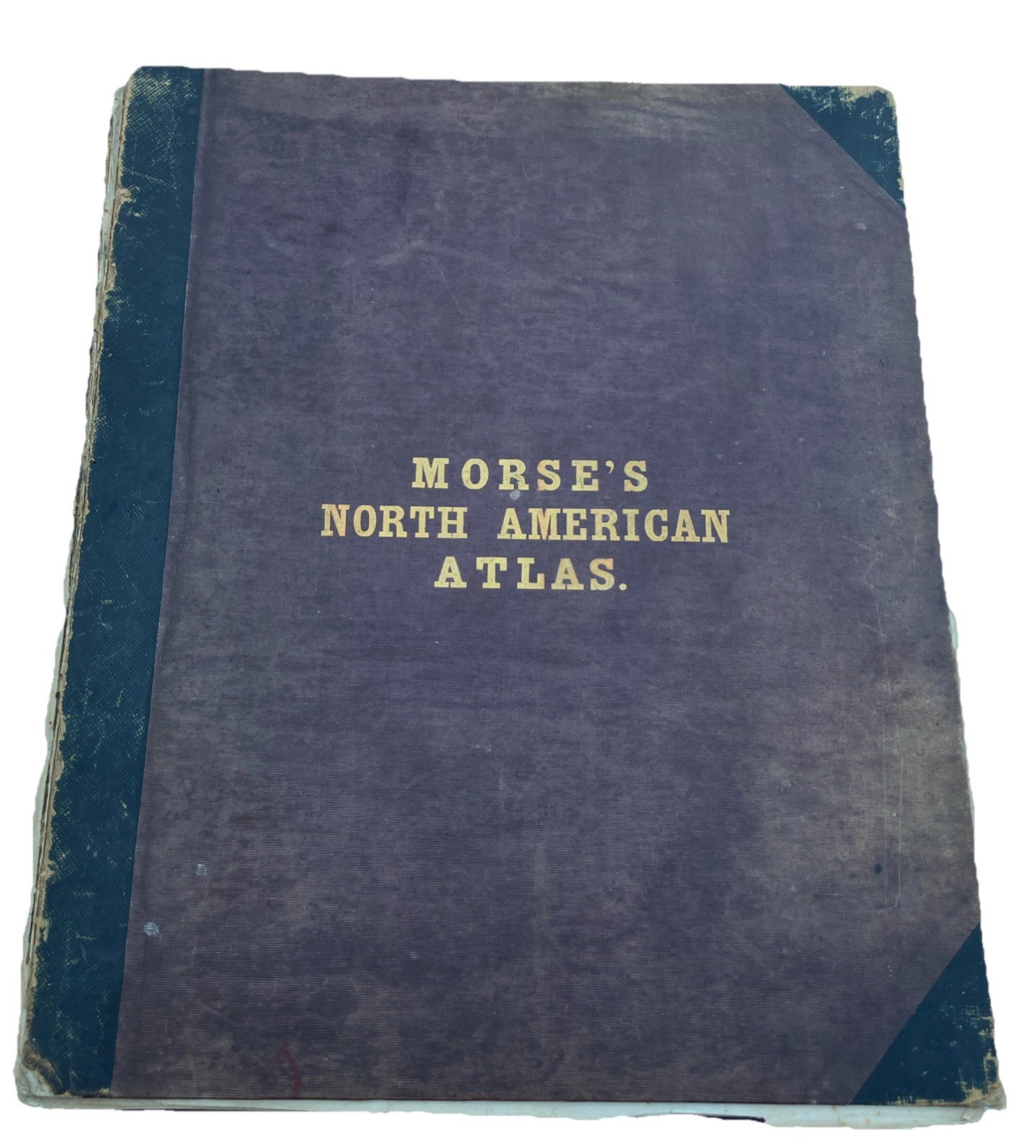 ORIGINAL 1842 Morse’s North American Atlas HAND-COLORED Missing 1 Map BD1