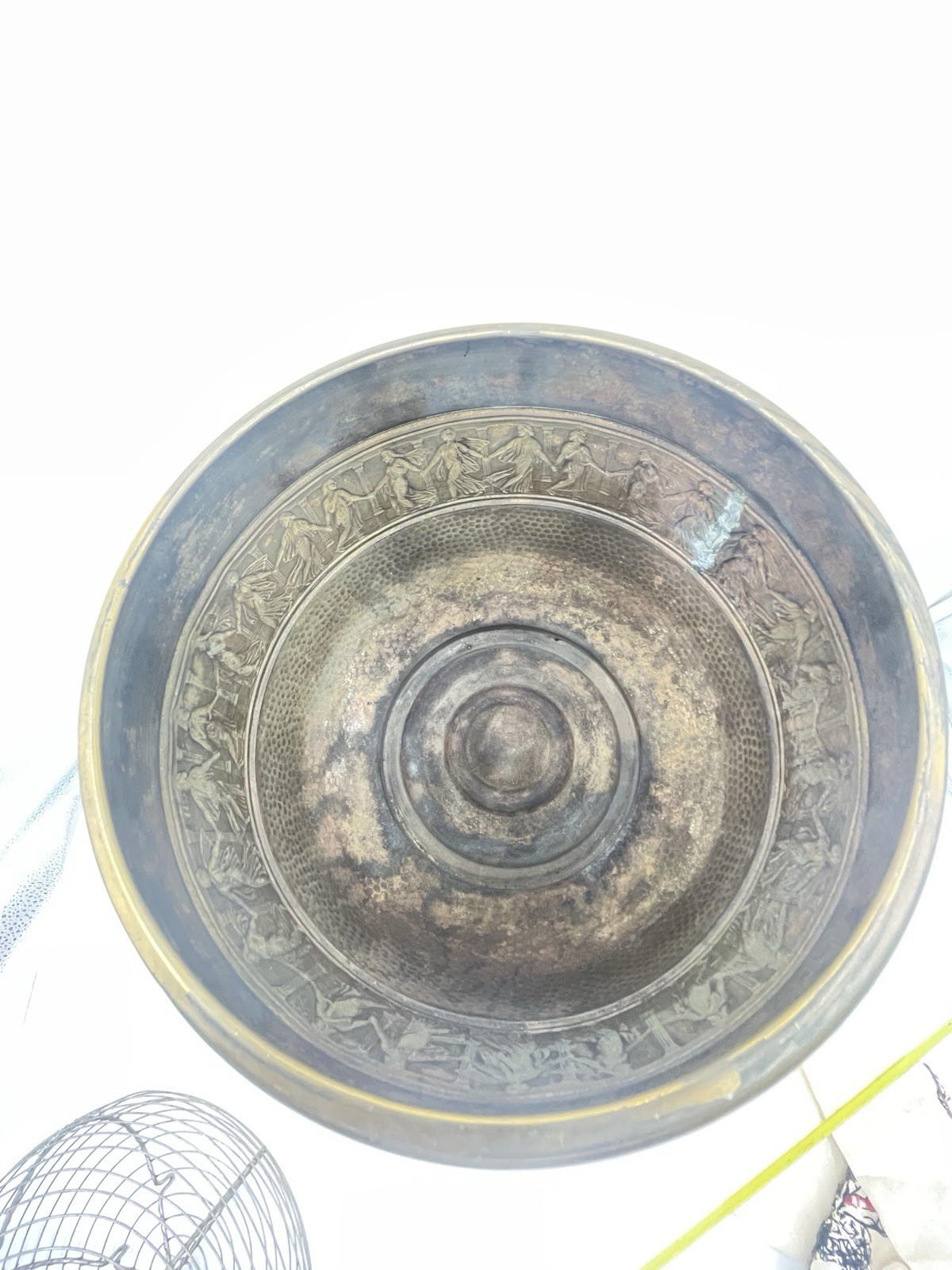 Vintage Brass Jardinière Planter Pot Vase Made In England