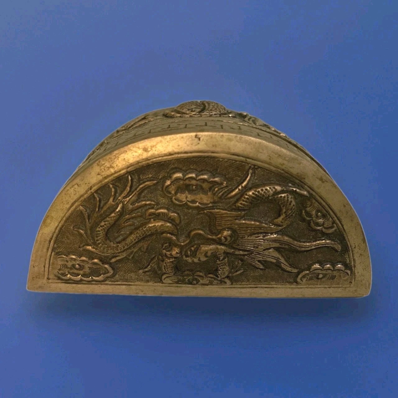Small Dragon Trinket Box Ming Xuande Chinese Bronze Style Dynasty Beast Censer