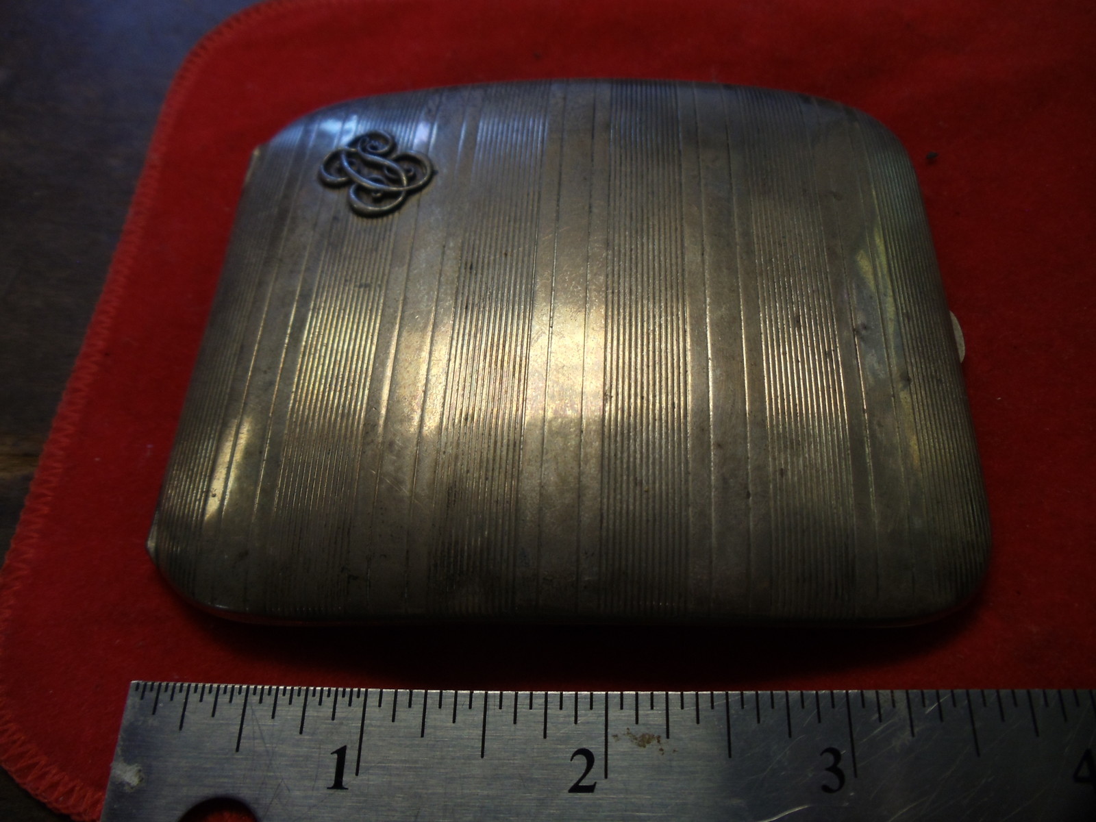 ANTIQUE sterling Silver CIGARETTE CASE VERY OLD 19 CENTURY – 3 1/2+ TROY OZ