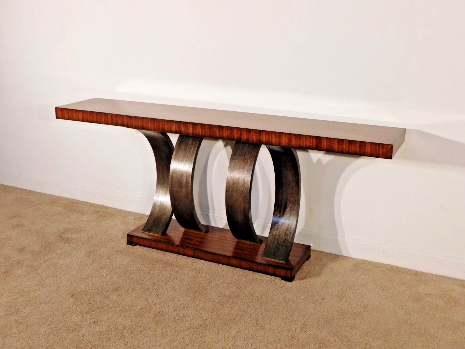 Theodore Alexander TA Vanucci Eclectics Inward Curve Console Entry Sofa Table