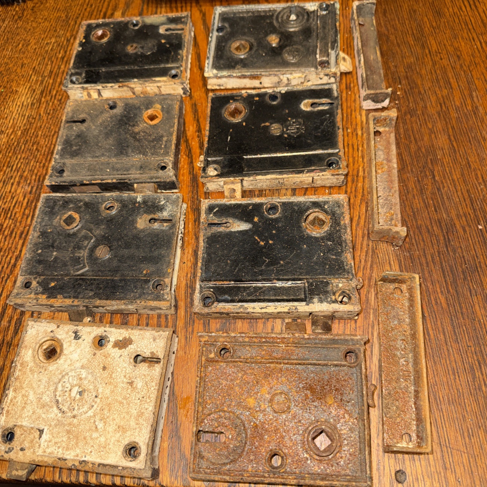 Antique Vintage Mortise Locks no keys – Lot of 8