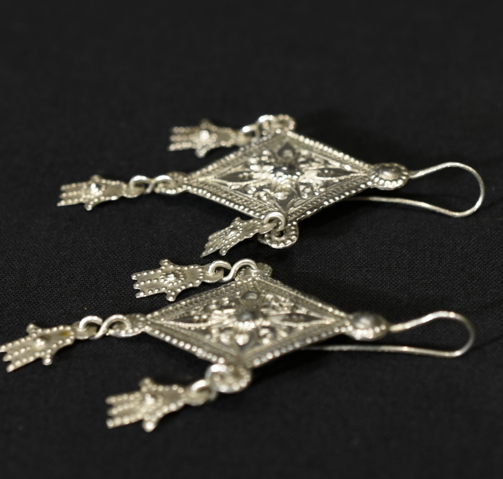 Old Berber Earrings – Hands of Fatima – South Morocco