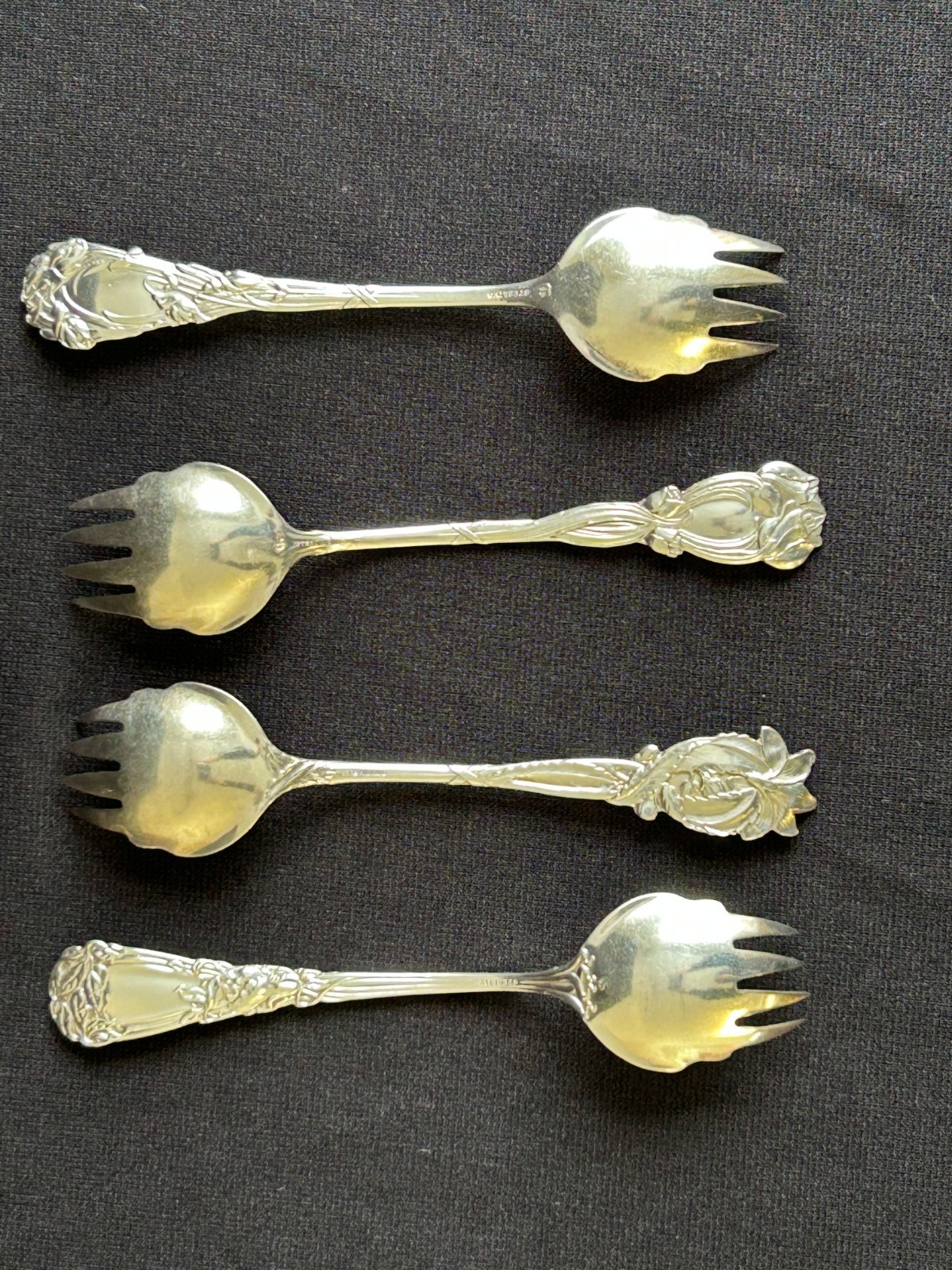 Antique Durgin Sterling Silver Ice Cream Spoons – Set of 11