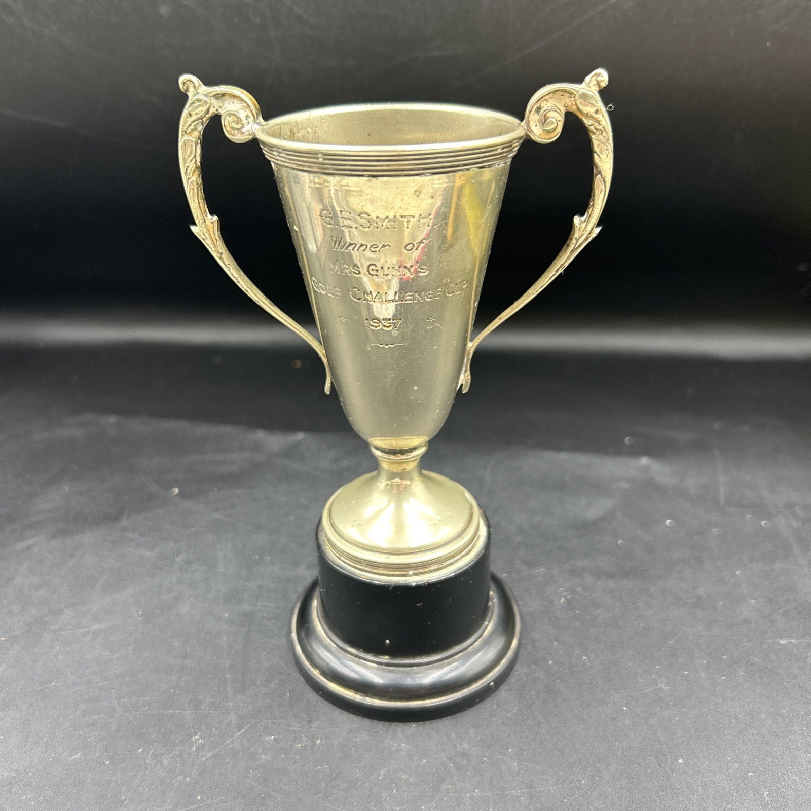 1937 Silver Plate Golf Trophy