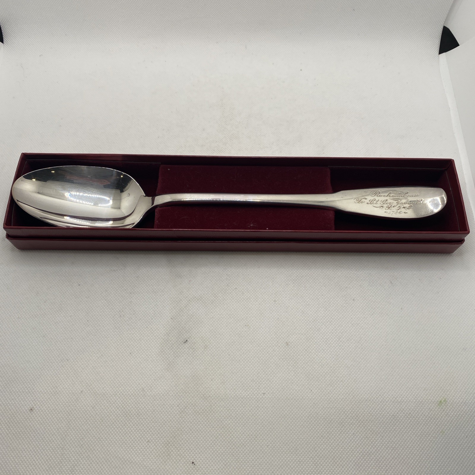 GORHAM GENERAL de ROCHAMBEAU 12″ SILVERPLATE SERVING SPOON