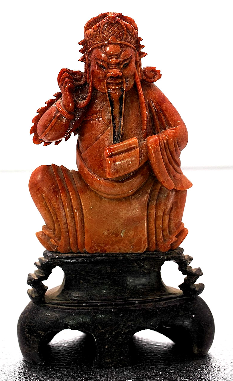 Antique Chinese Soapstone Statue
