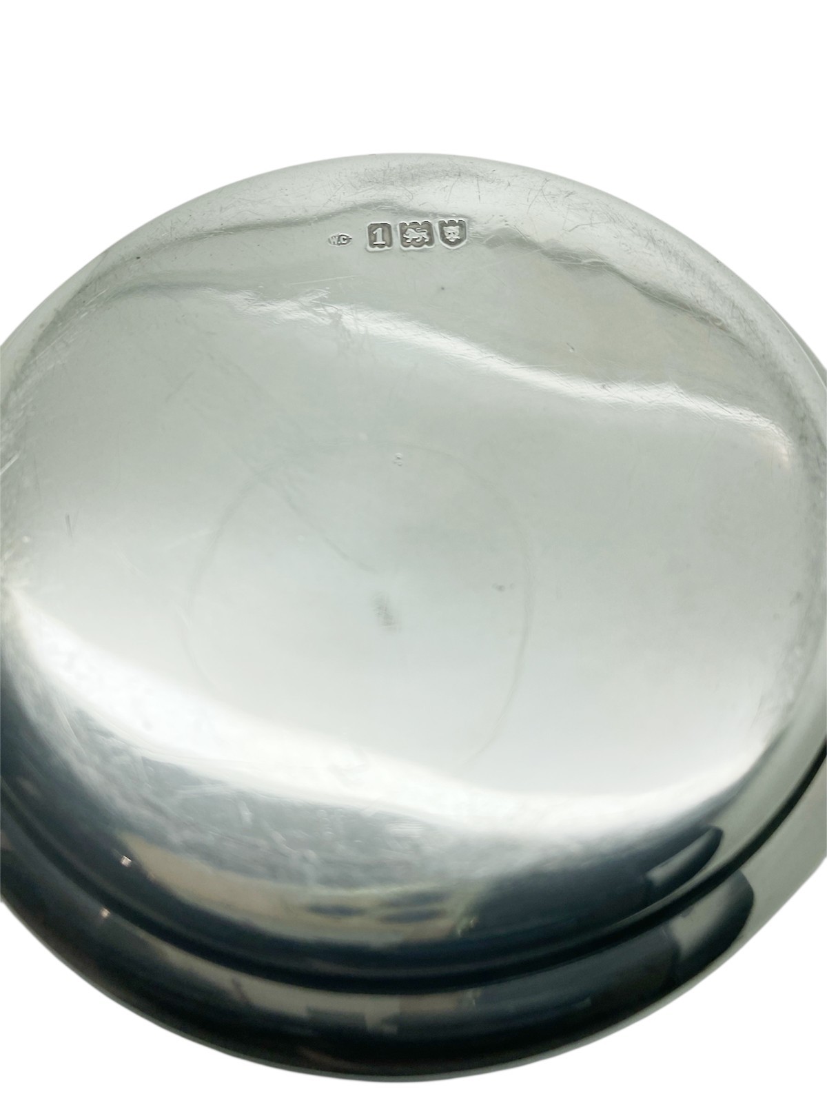William Comyns Solid Silver Pique Inlaid lidded Pot 1859 136g