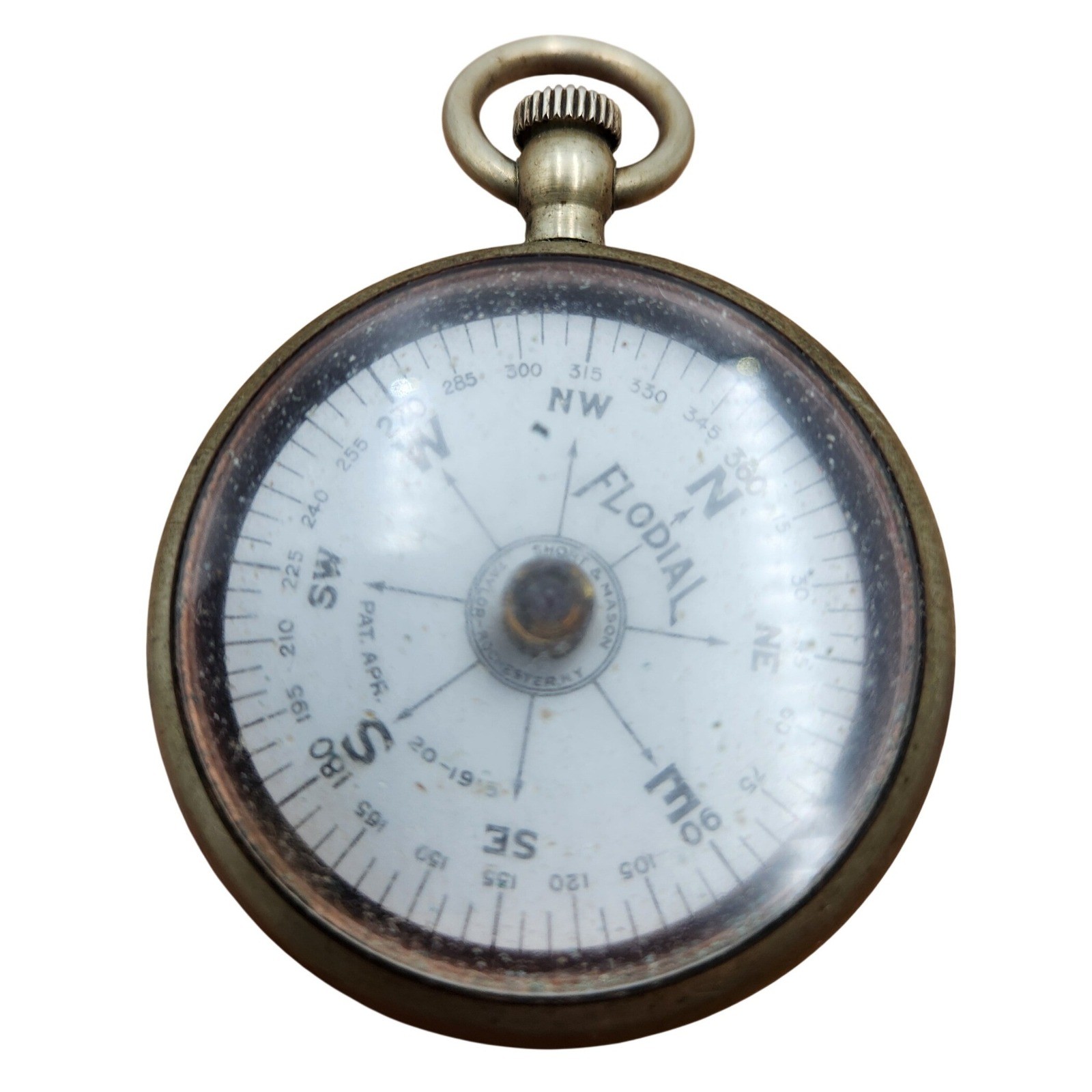 Antique Short & Mason Flodial Compass Taylor Rochester WWI 1915 Patent Vintage