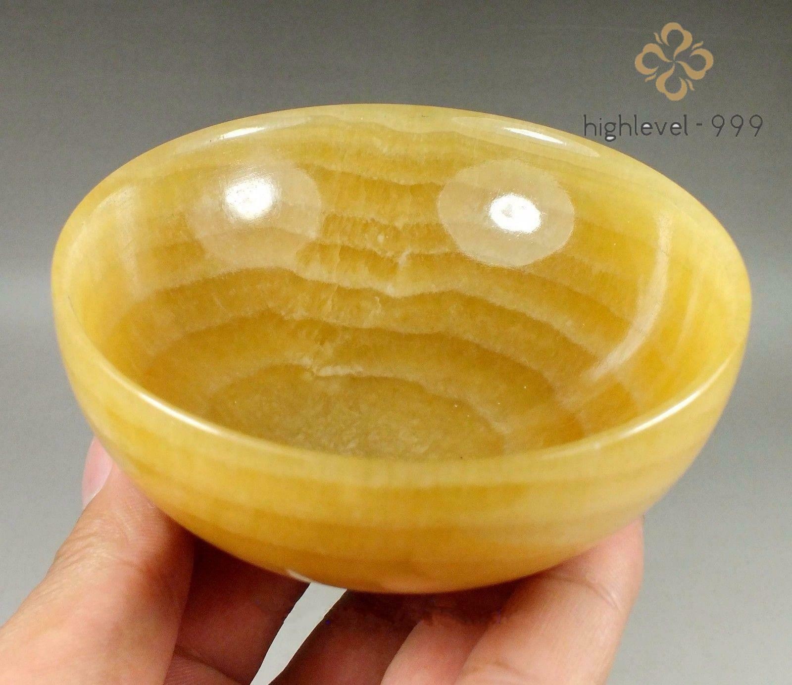 Beautiful Chinese Yellow Jade Hand Carved Topaz Bowl Jade Cup Ornament