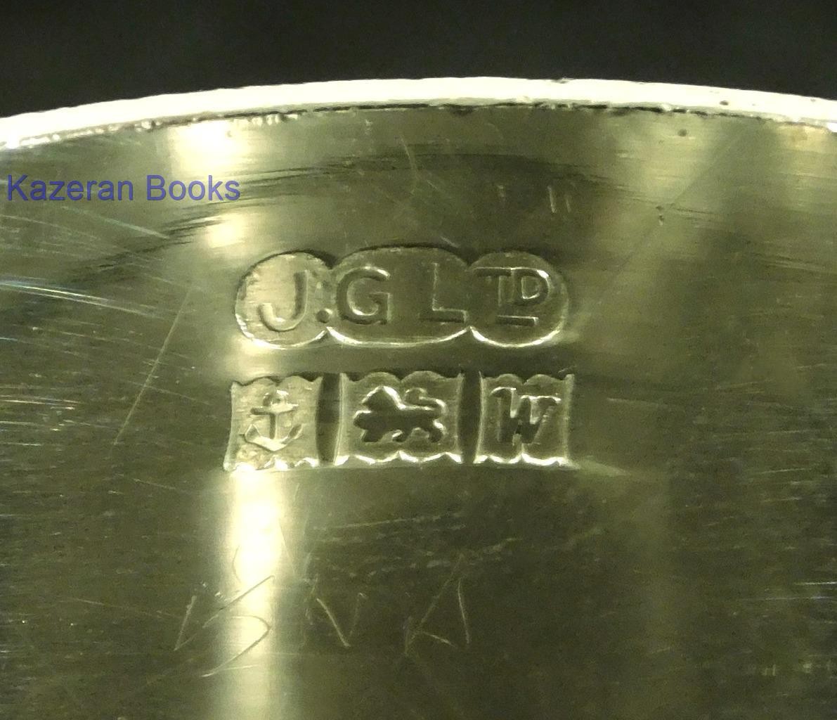 Vintage Solid Sterling Silver Napkin Ring 1971 By J Gloster Ltd ‘Sophie’