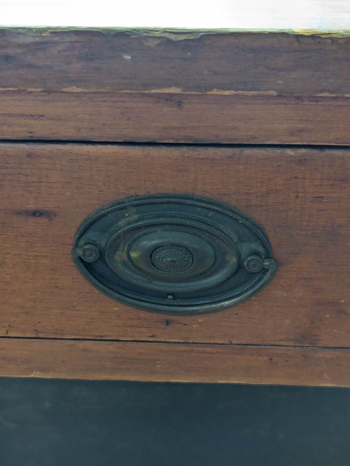 C. 1825 Yellow And White Pine Table Lower Delaware