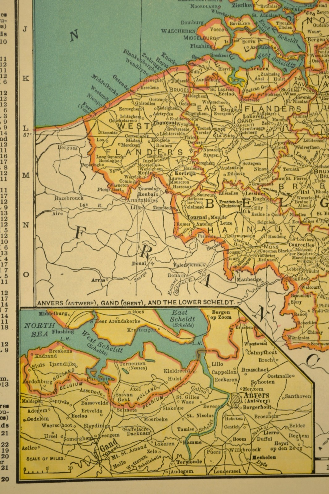 WWII Era Belgium Map Vintage Netherlands Wall Art Original Luxembourg ca 1944