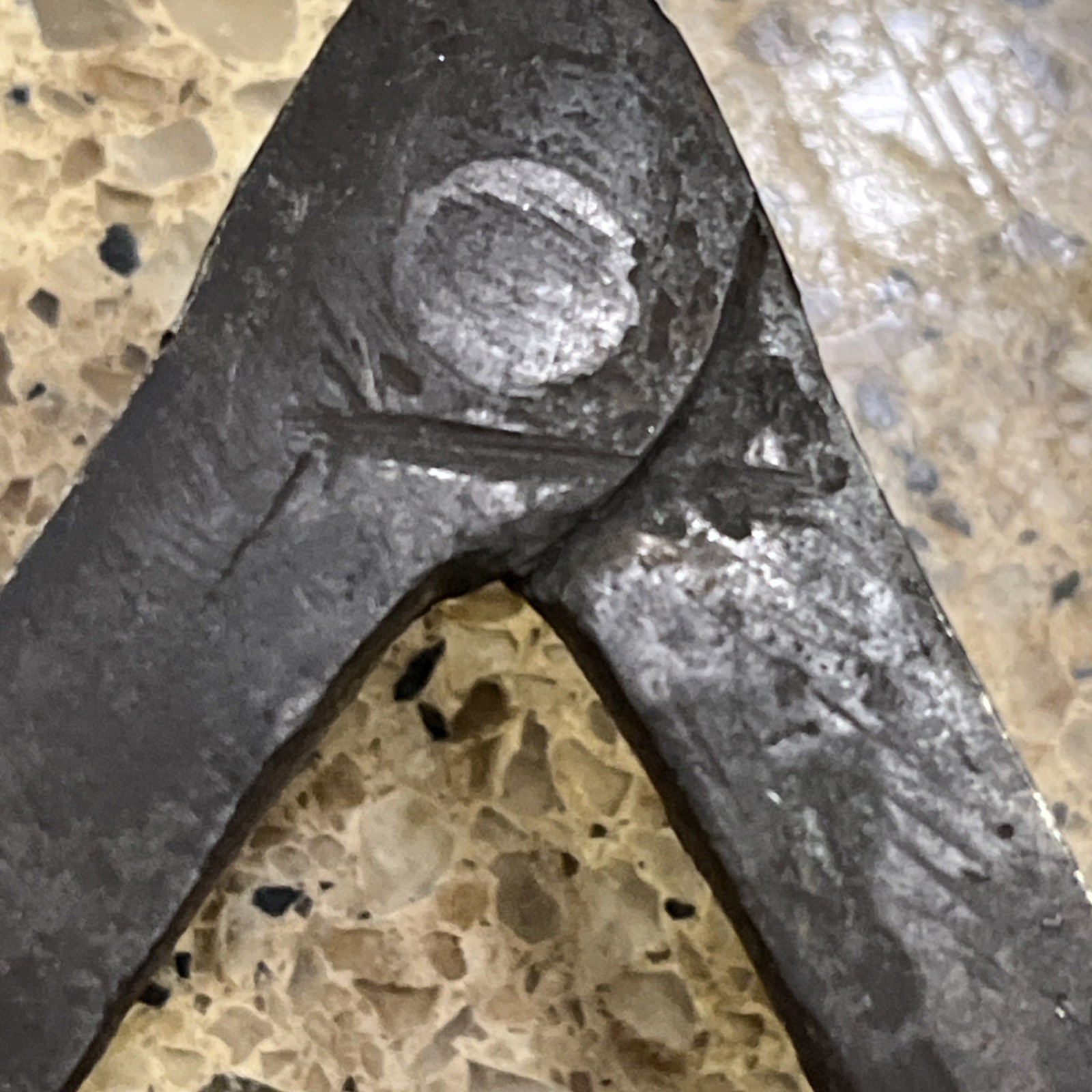 Antique Primitive Blacksmith Hand Forged Wrought Iron Trivet