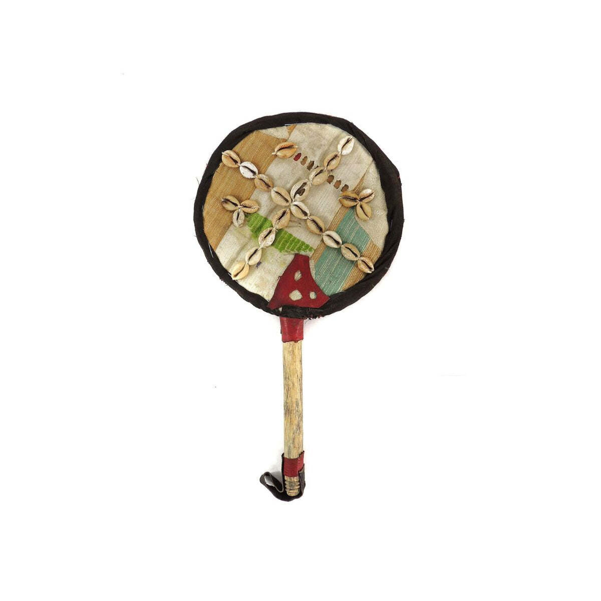 Yoruba Beaded Fan with Cowrie Shells Nigeria