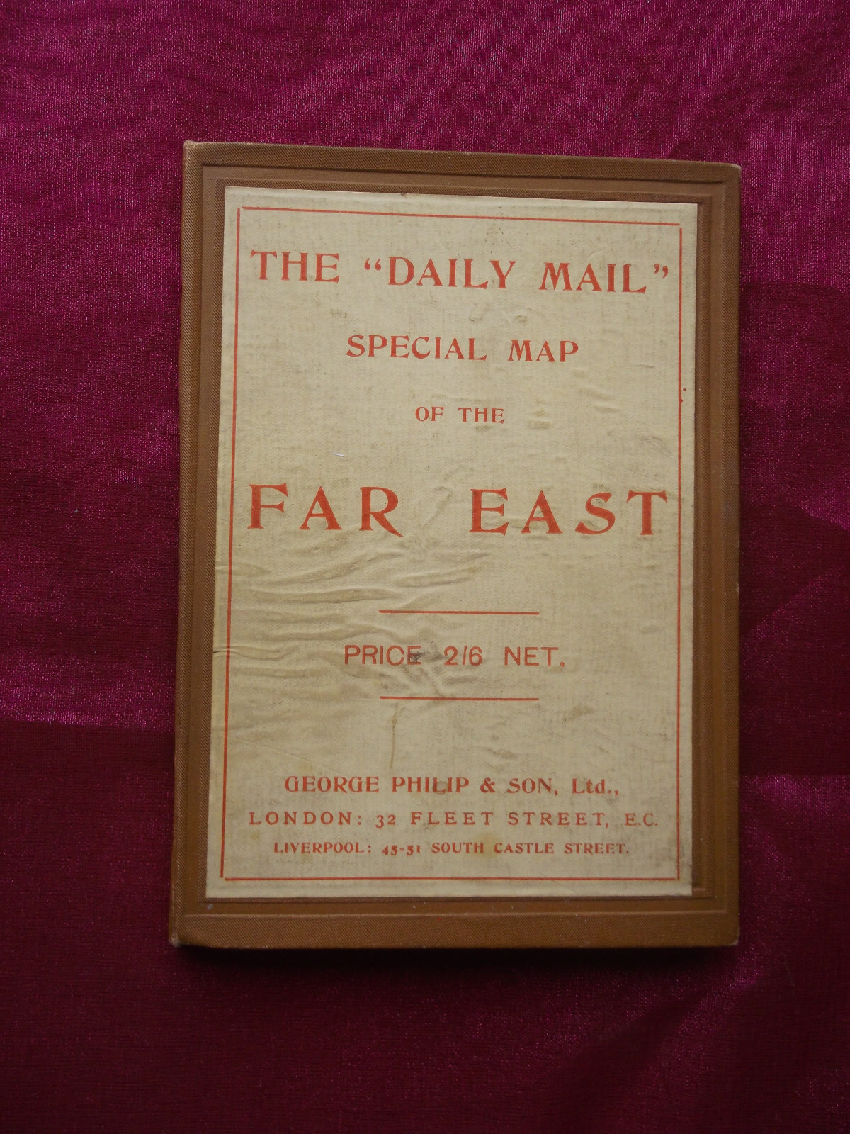 THE “DAILY MAIL’ SPECIAL MAP of the FAR EAST – GEORGE PHILIP & SON LTD c1904