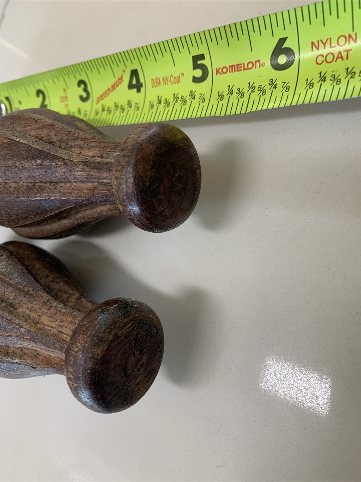 2 – Wood Finials Post cap Bed Furniture Stair Decor FREE SHIP