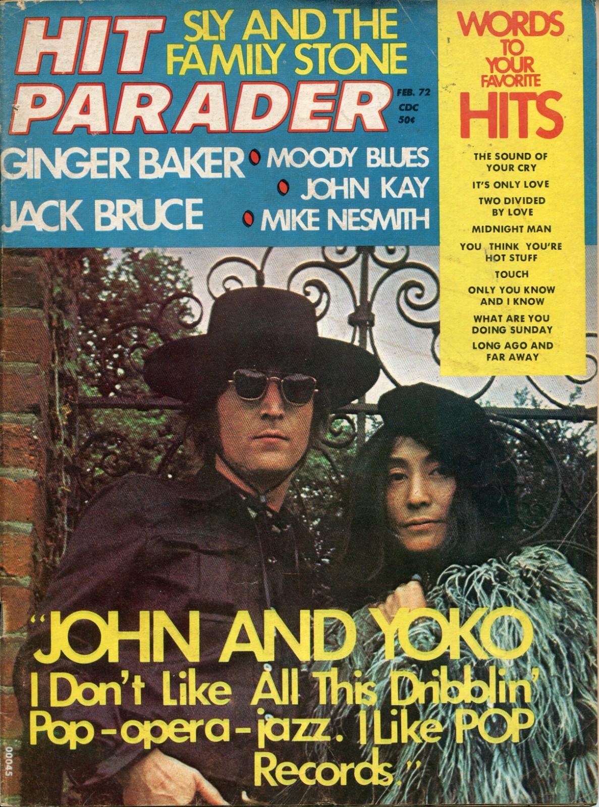 HIT PARADER MAGAZINE, 2 ISSUES FROM 1971 + 1 ISSUE FROM 1972