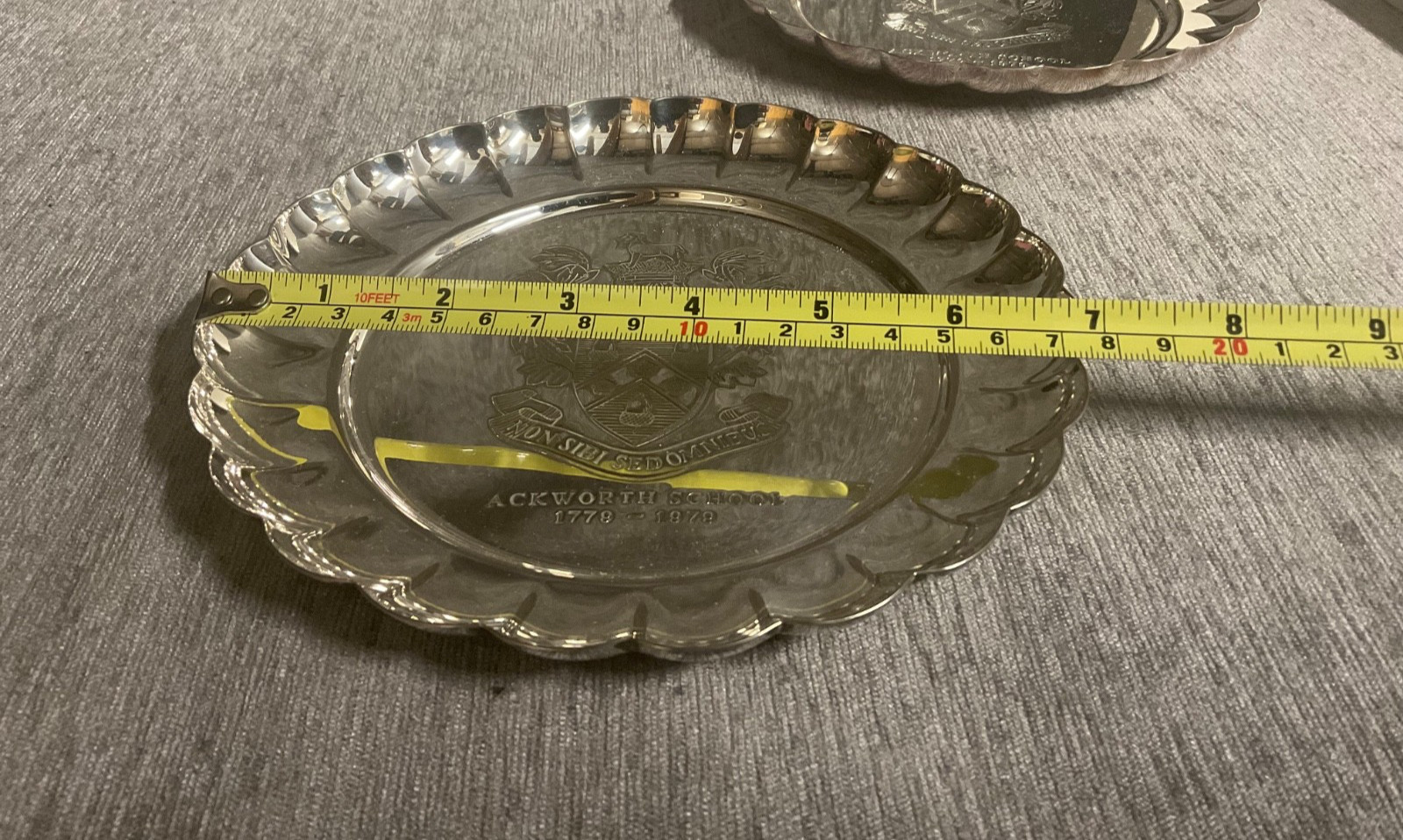 Viners Sheffield Small Silver Plated Bowl dish chased English Vintage Decor