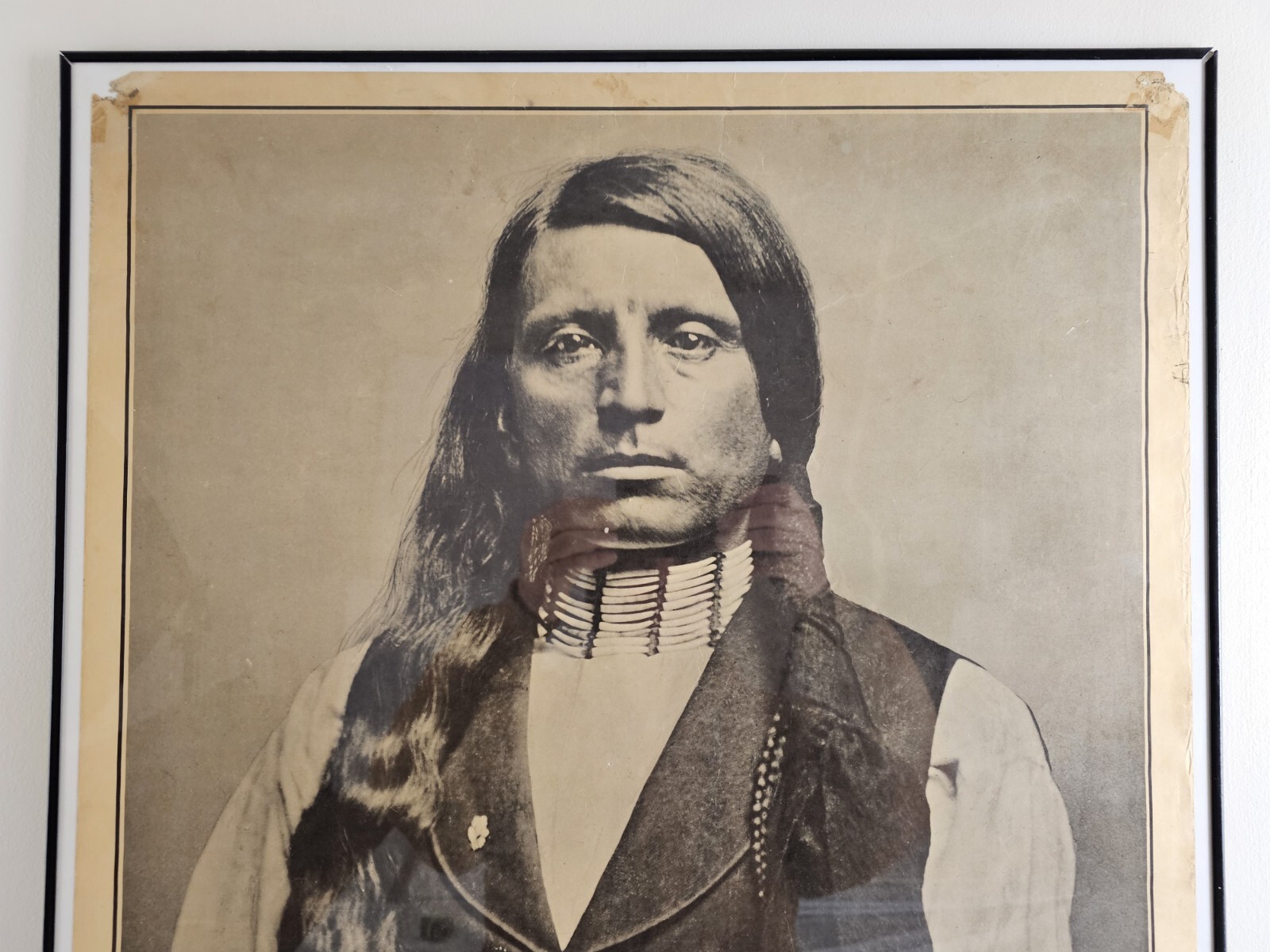 Rare Vintage Antique United Native Americans Poster 35×23 Oglala Dakota