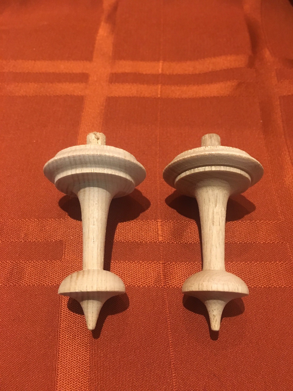 Railroad Cuckoo Clock Solid Wood Finial 2 5/8”( Set Of 2)