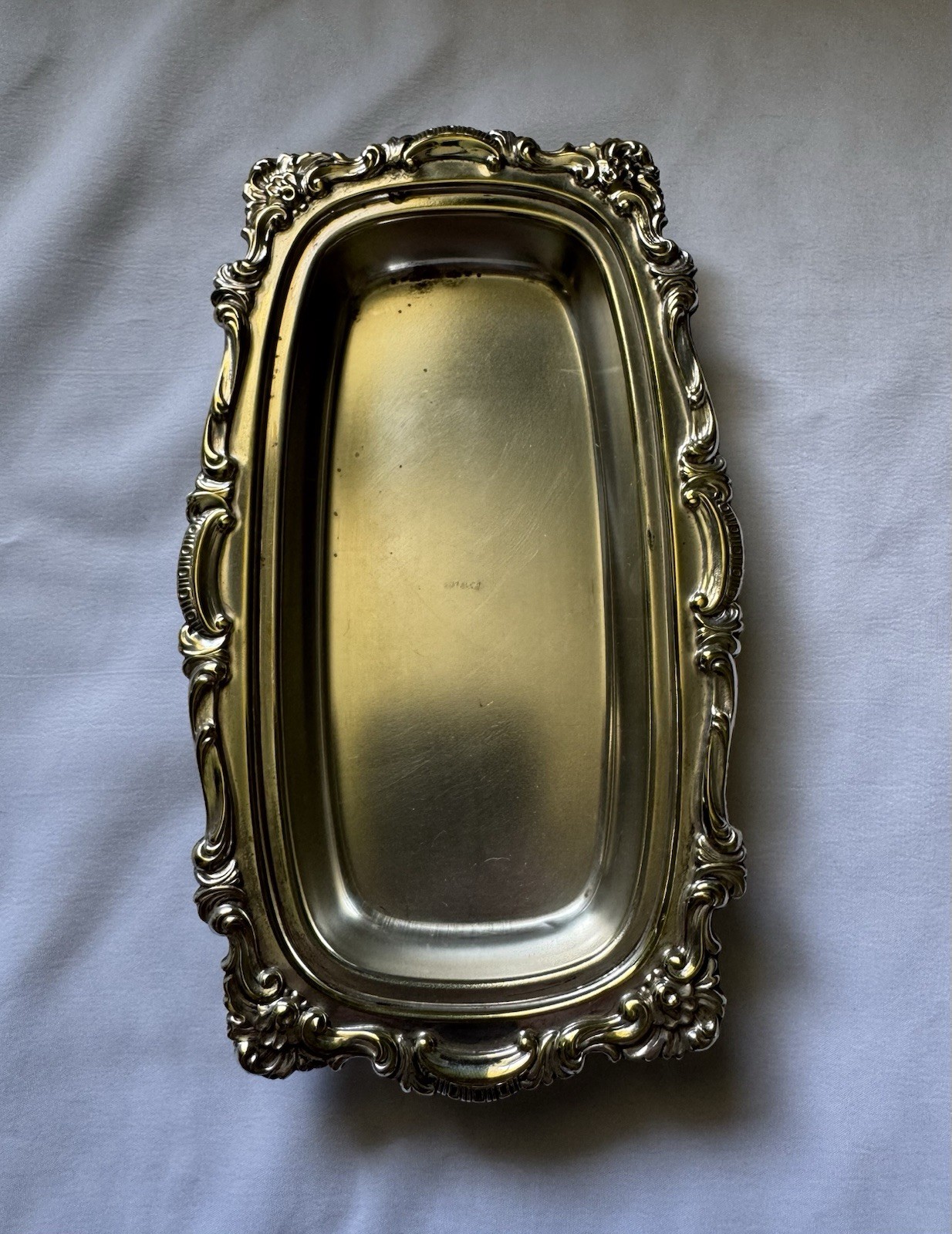 Vintage Antique Bristol Silver Plate Decorative Serving Tray