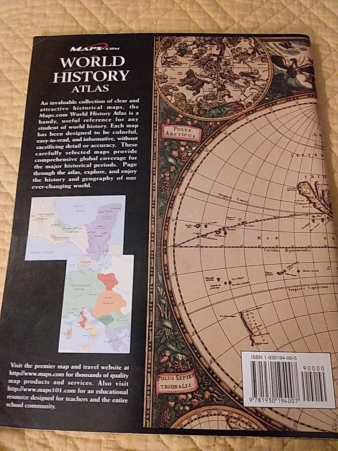 World History Atlas By The George F. Cram Co. Inc.