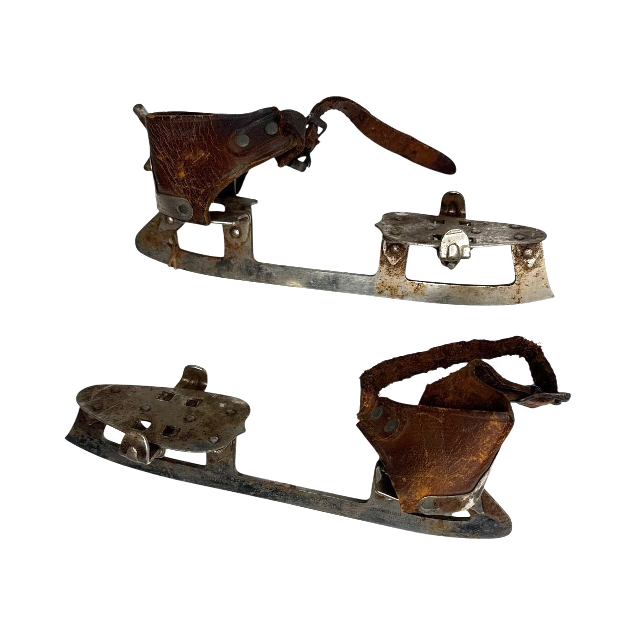 Antique Ice Skates Door County WI Anna Becher Gibraltar Fish Creek Primitive Spa