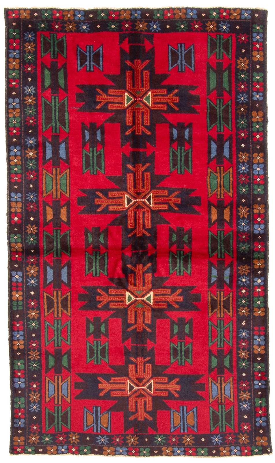 Traditional Vintage Hand-Knotted Area Rug 3’5″ x 5’9″ Oriental Wool Carpet