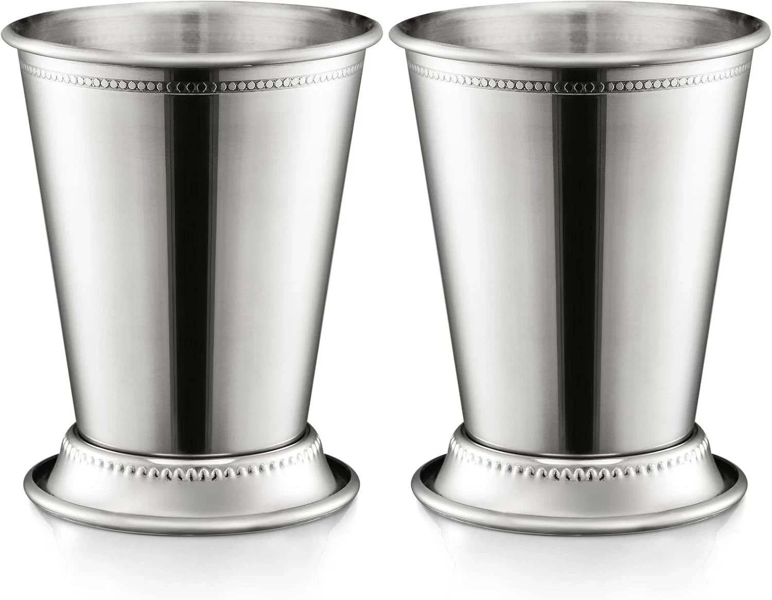 Set of 2 Mint Julep Cups, Classic Stainless Steel Glasses for Party Bar Home …