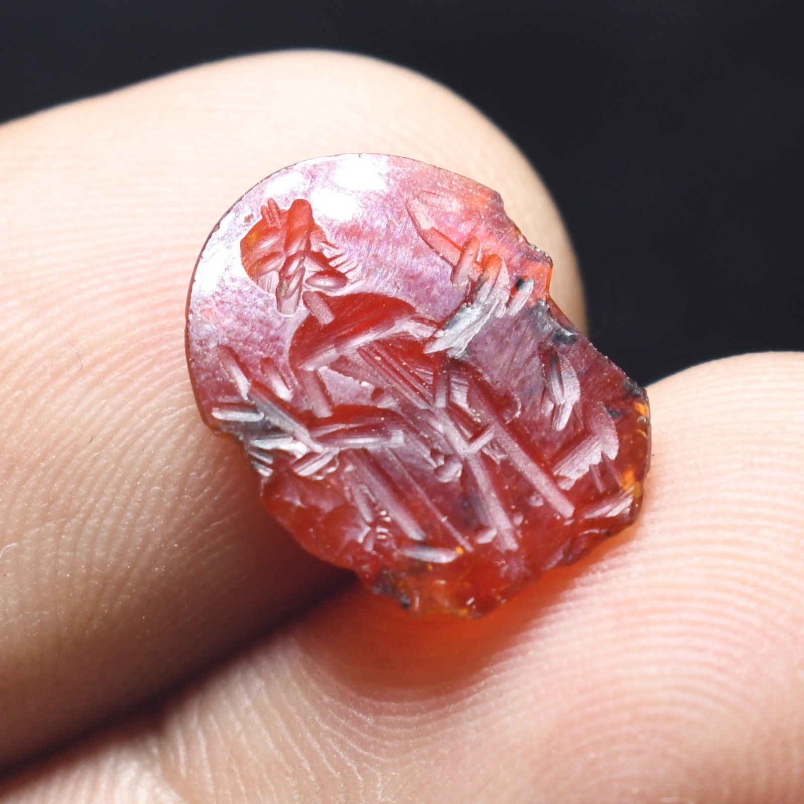 Rare Ancient Roman Carnelian Stone Intaglio Seal Circa 1st – 3rd Century AD