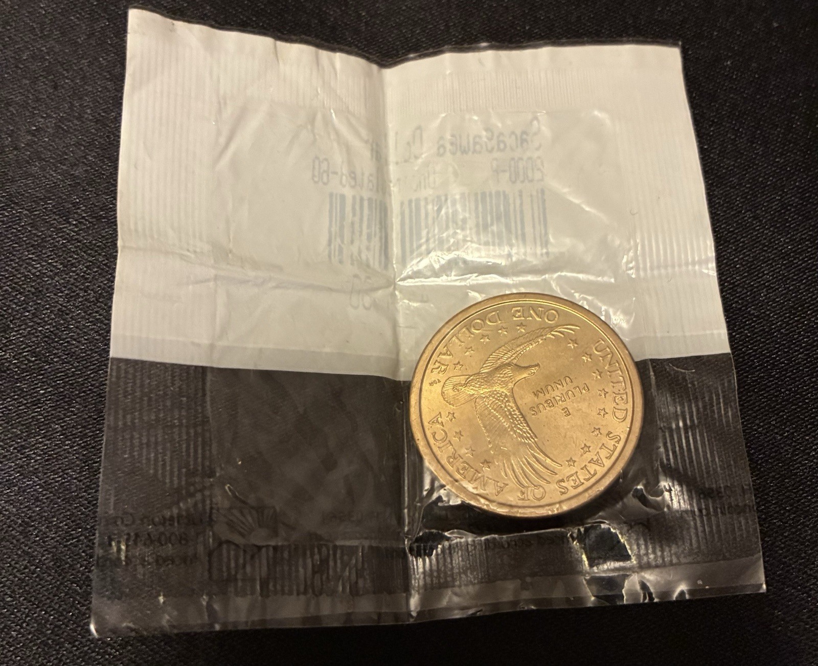 Sacagawea Dollar 2000-P Uncirculated And Circulated In A Sealed Pouch