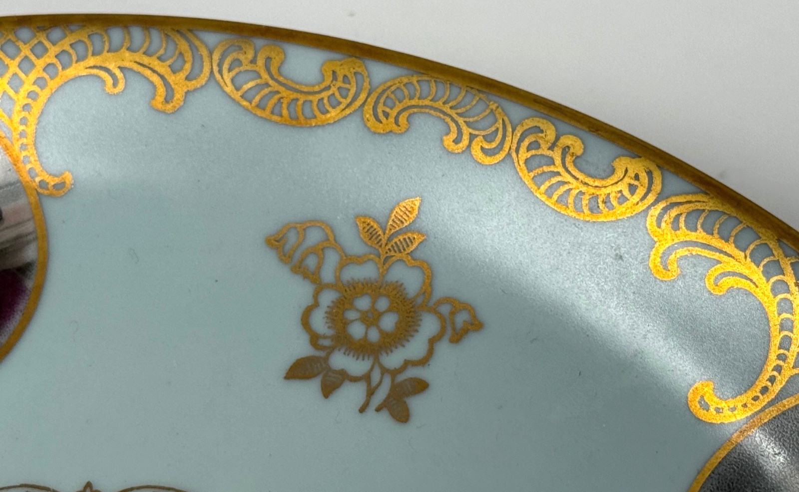 TWO – 10.5″ MITTERTEICH BAVARIA MOTHER/DAUGHTER PORCELAIN LEBRUN CHARGER PLATES