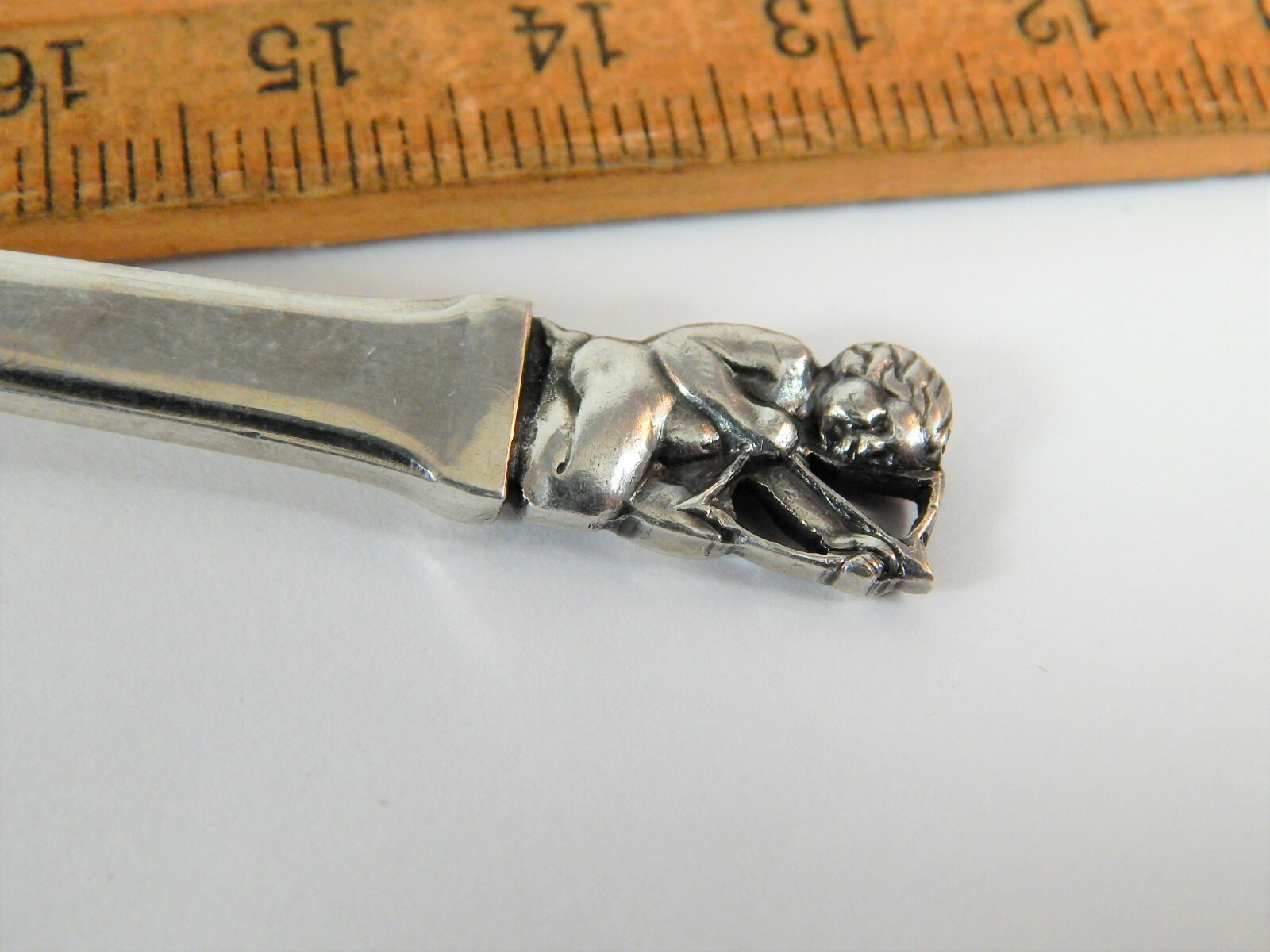 Adorable Sterling Silver Spoon From Holland with Cupid Shooting Arrow