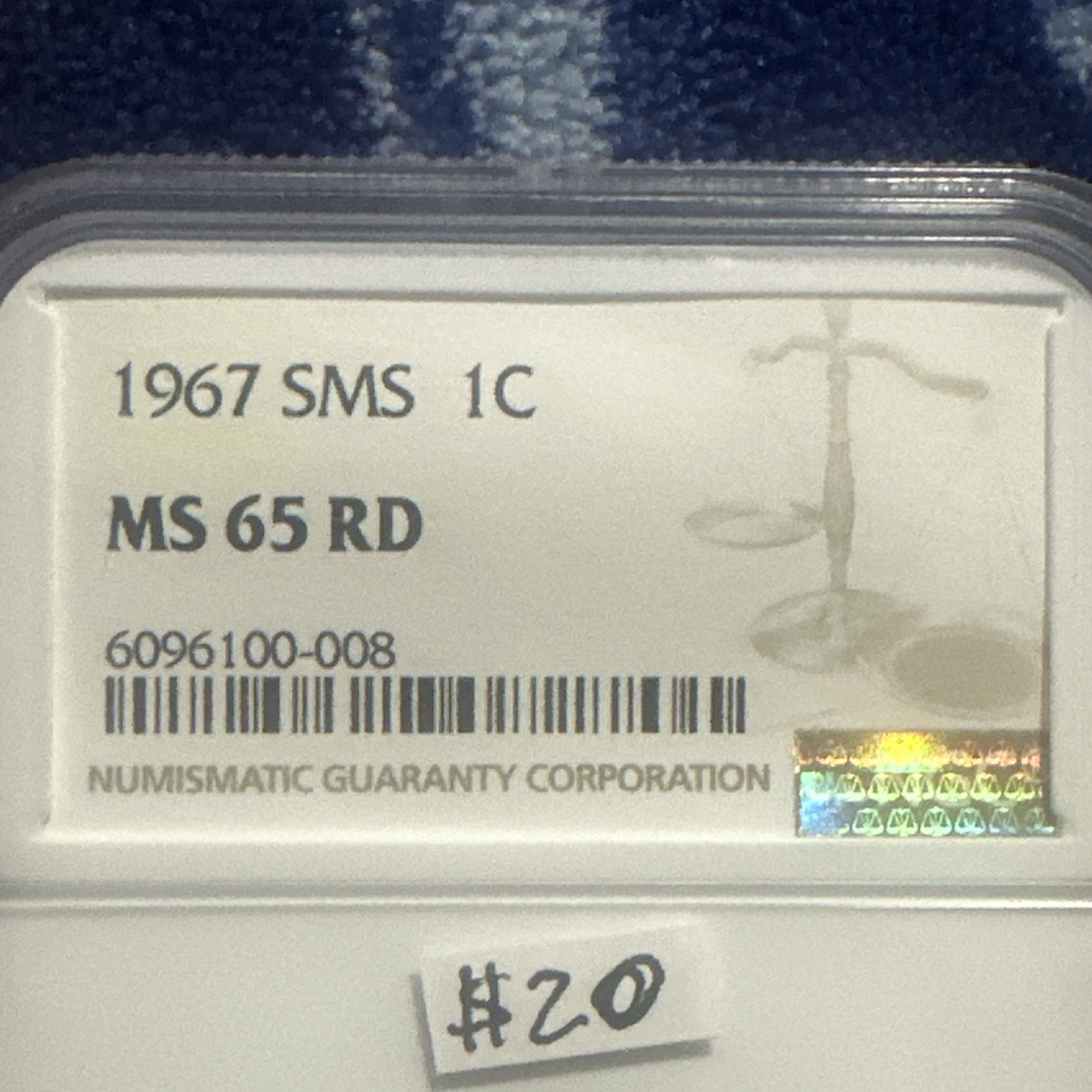 1967 SMS Lincoln Memorial Cent, MS65 RD Highly Collectible