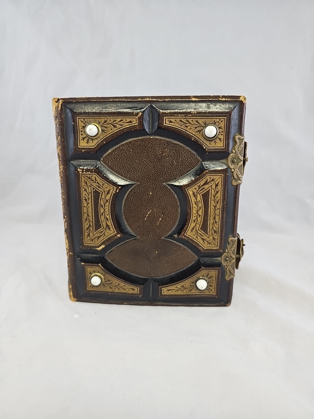 Antique Victorian 1800’s Leather-bound Photograph Album