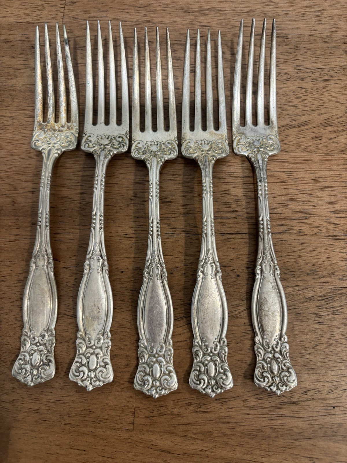 Antique William A. Rogers Silverplate Forks Warwick Pattern Patent Feb. 1901