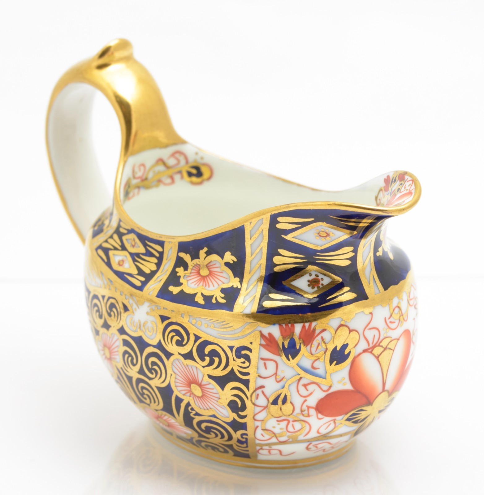 Antique Royal Crown Derby China Imari 2451 Pattern Milk/Cream Jug