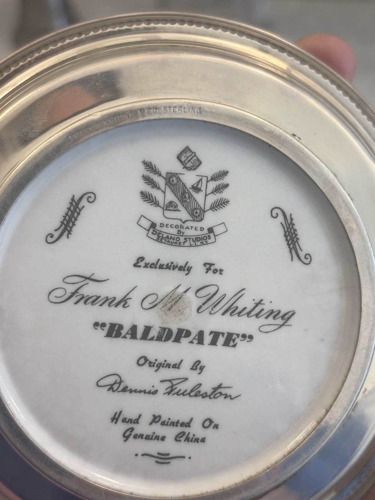 Frank M. Whiting / Sterling Silver Baldpate