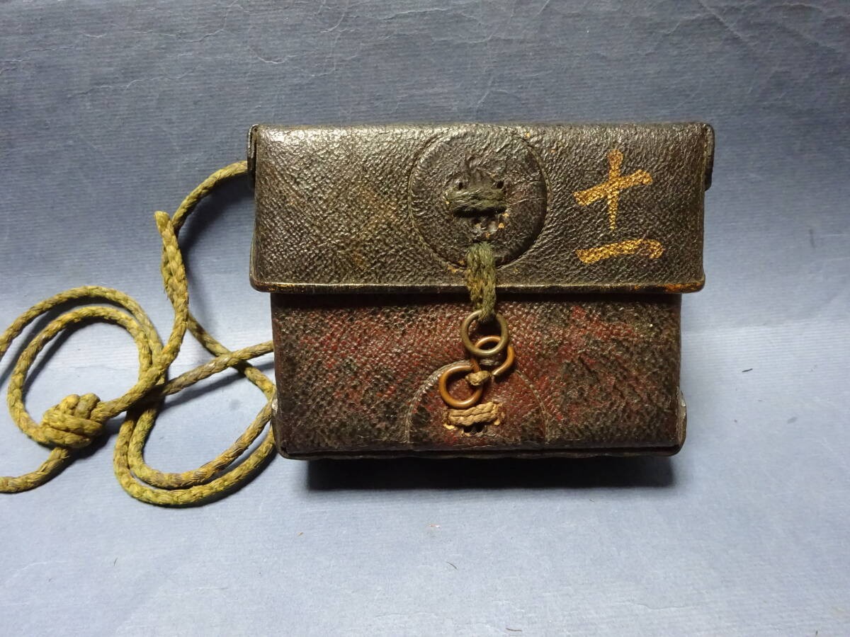 Japanese Vintage Ammunition box For Matchlock Guns Edo-Meiji period Original JP