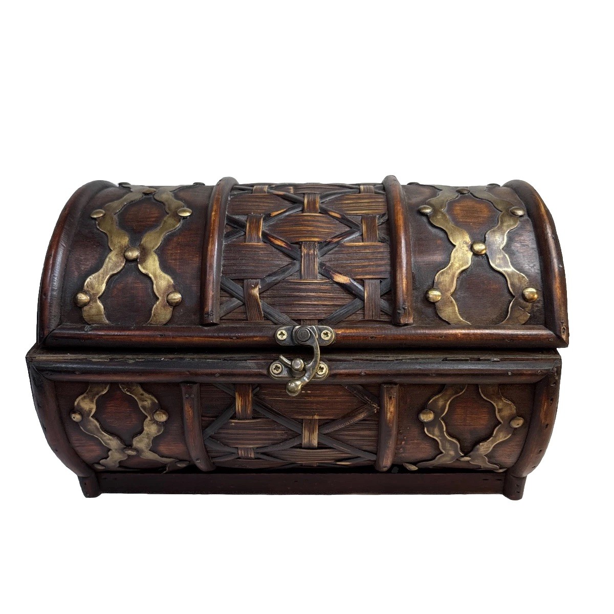 Pirate Treasure Chest Tropical Tiki Bar Beach Home Office Nautical Coastal Decor