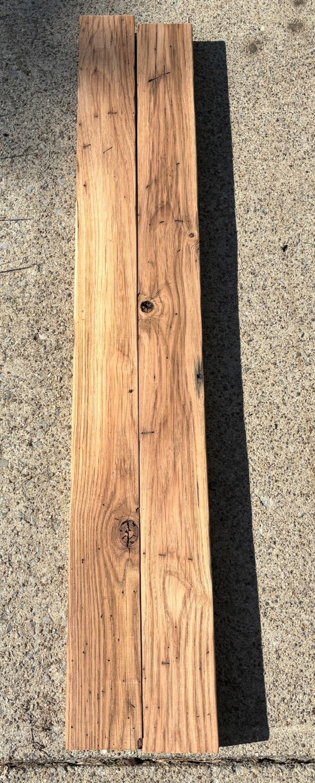 2 Antique WORMY AMERICAN CHESTNUT RECLAIMED BOARD LUMBER WOOD 2X4’S
