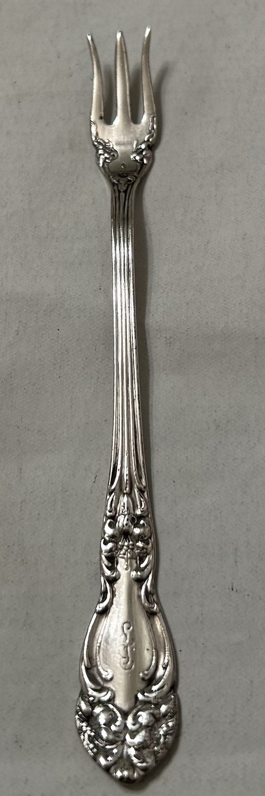 Reed and Barton BROWN PALACE HOTEL — TIGER LILY Silverplate 1901 Seafood Fork