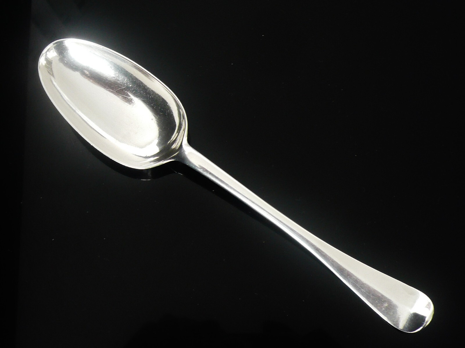 Scottish Provincial Silver Serving Table Spoon, Early Glasgow c.1780 Adam Graham