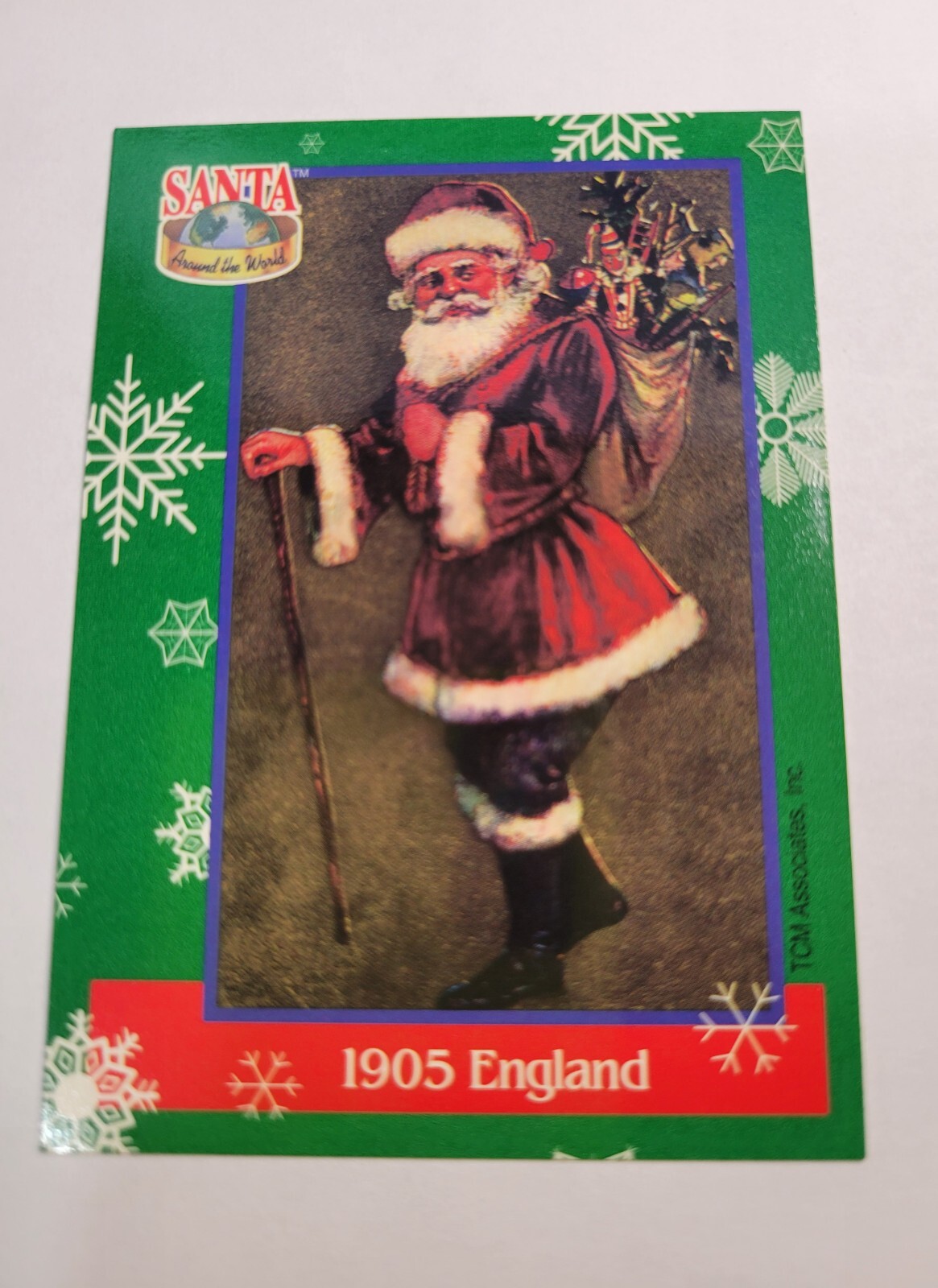 1995 TCM Santa Around the World:Santa & Snowflakes #51 1905 England Christmas