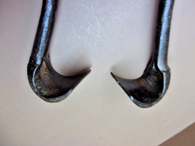 Primitive Antique Blacksmith Forged Barrel Lifter Tool Early & Unique Railroadia