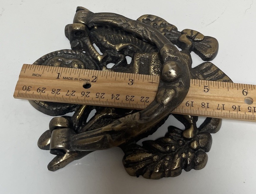 Vintage Brass American Eagle Door Knocker Patriotic.
