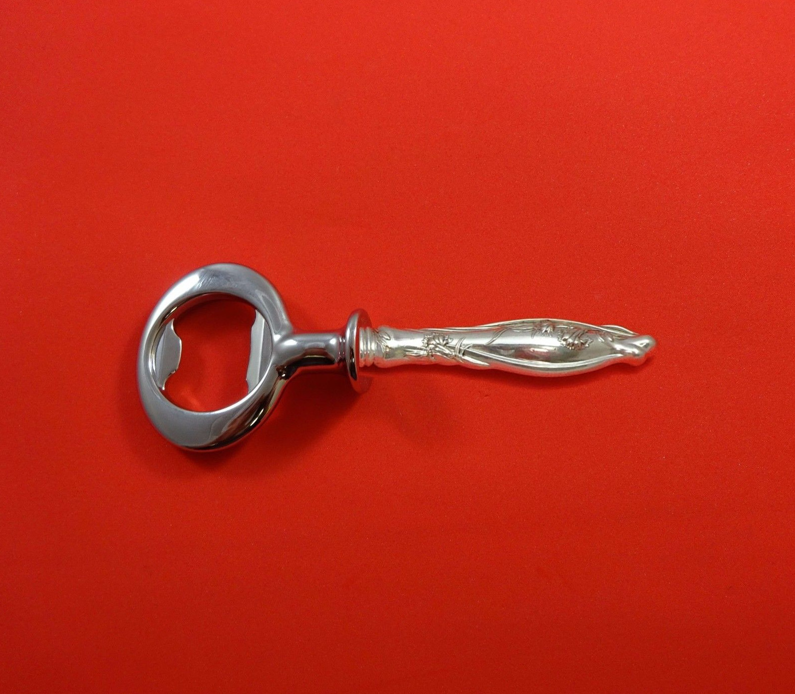 Mille Fleurs by International Sterling Silver Bottle Opener HH Custom Made 6″