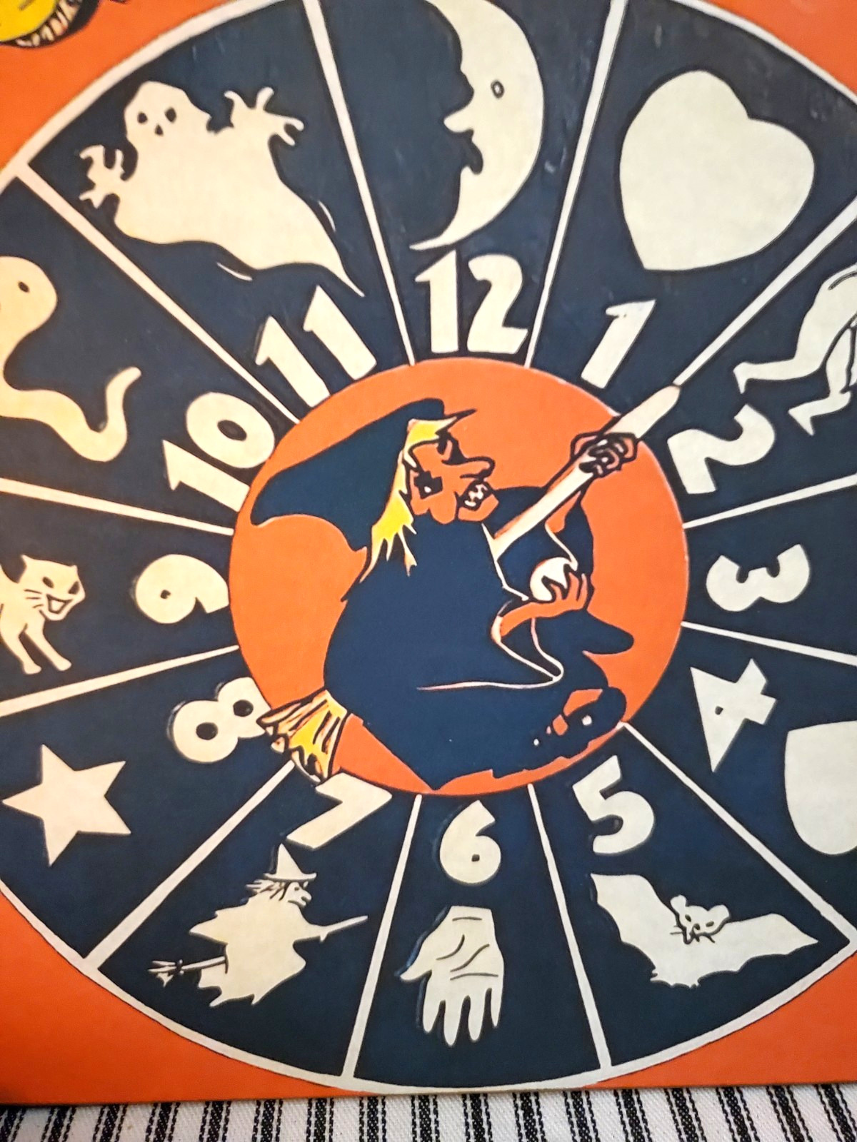 RETRO VINTAGE MODERN STYLE HALLOWEEN WITCH FORTUNES BY THE LUMINOUS SPIRIT SIGN