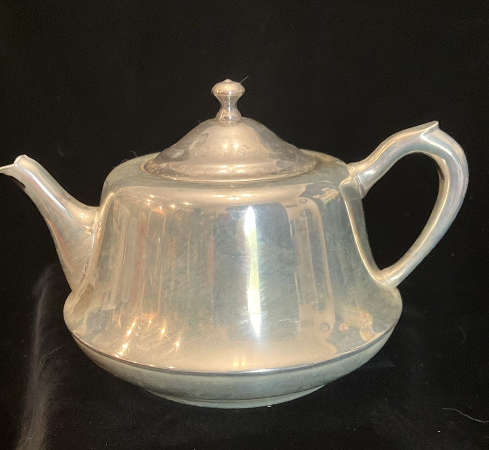 Vintage Silver Plated Tea Coffee Pot Service Crescent Mark 51P Service Teapot